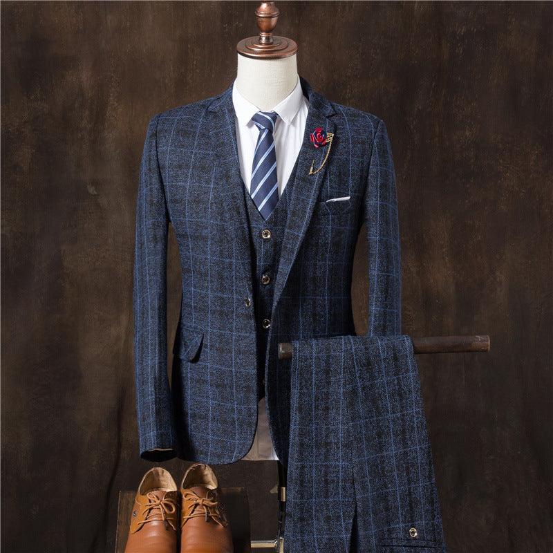 Classic Three-Piece Suit for Men: Timeless Elegance with Jacket, Vest, and Pants Ensemble - Your-Look