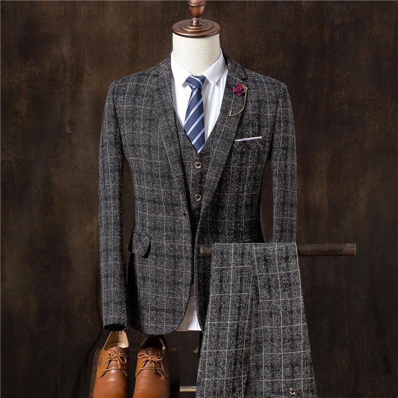Classic Three-Piece Suit for Men: Timeless Elegance with Jacket, Vest, and Pants Ensemble - Your-Look