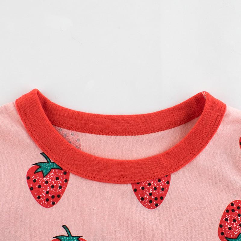 New Girls Strawberry Short-Sleeved T-Shirt Wholesale - - Your-Look
