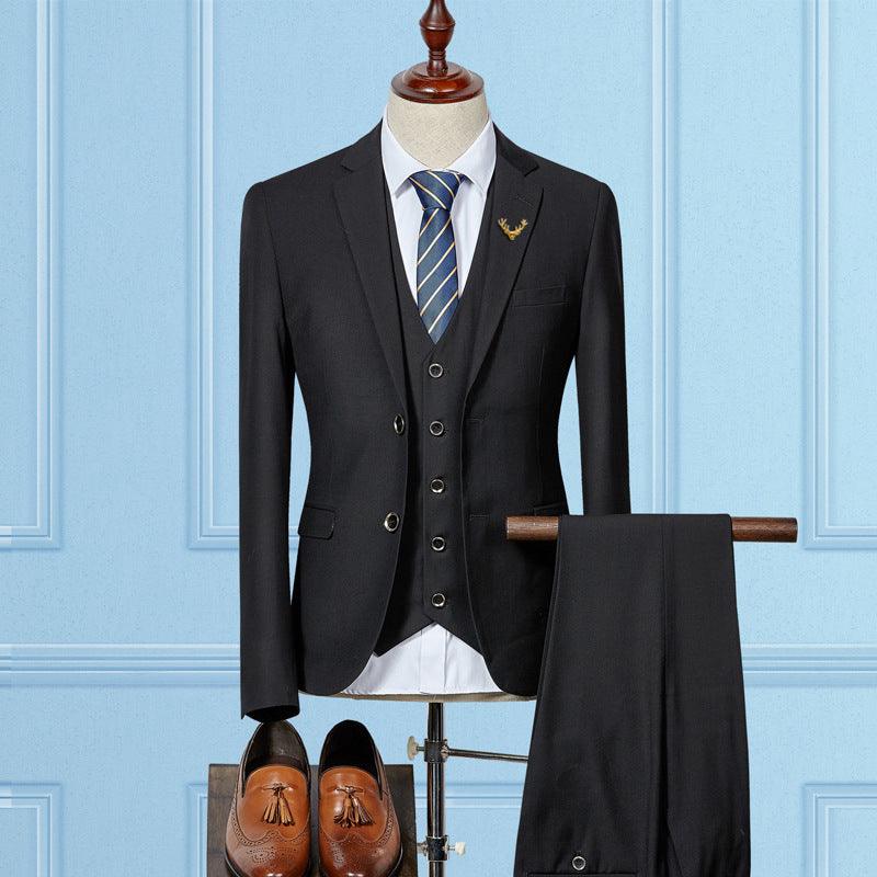 Classic Three-Piece Suit for Men: Timeless Elegance with Jacket, Vest, and Pants Ensemble - Your-Look