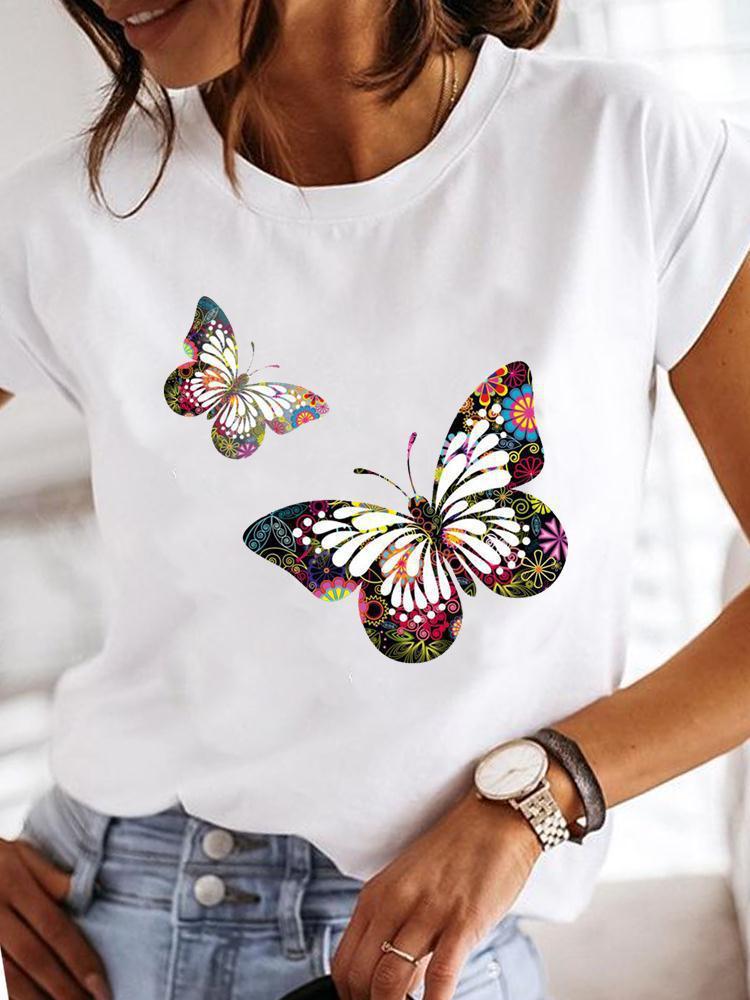 Round Neck Minimalist Retro Loose Fitting Women&