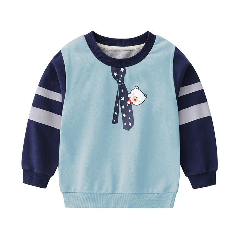 Male Treasure Cartoon Long-sleeved Tops And Children&
