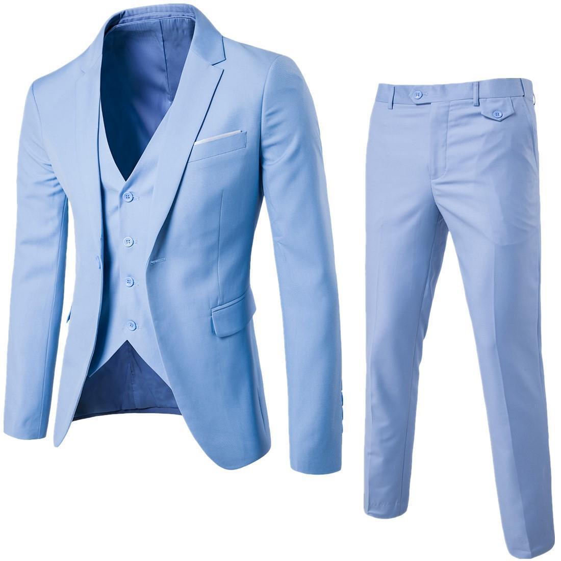 Affordable Modern Three-Piece Business Casual Suit for Men: Effortless Elegance with a Contemporary Twist at Low Price - Your-Look