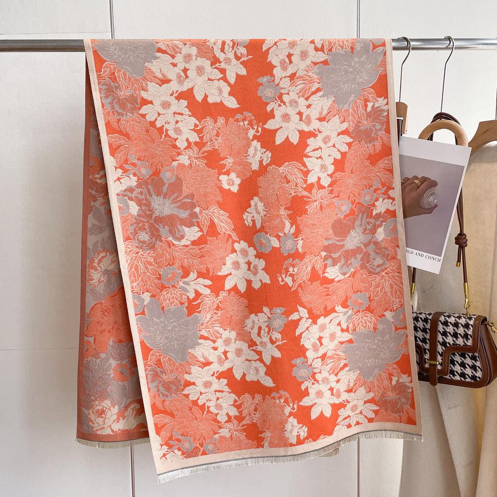 Artificial Cashmere Scarf Female Autumn Winter Retro Art - Your-Look