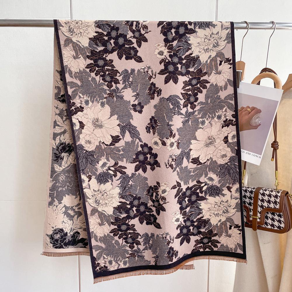 Artificial Cashmere Scarf Female Autumn Winter Retro Art - Your-Look