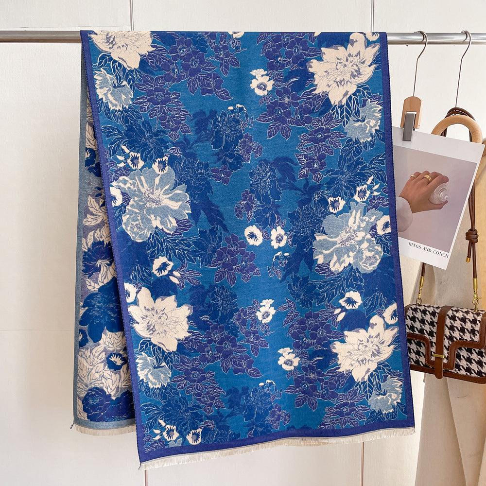 Artificial Cashmere Scarf Female Autumn Winter Retro Art - Your-Look