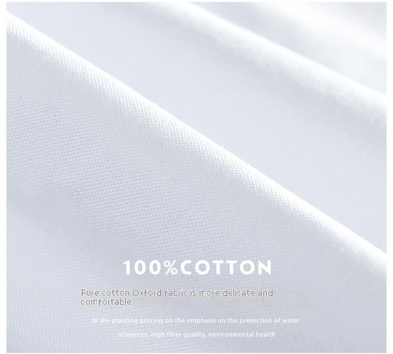 Artistic Comfort: Oxford Cloth Loose Long-Sleeved Men&