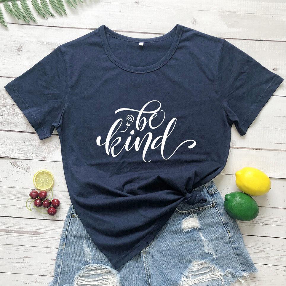 "Be Kind" Rose Style Short Sleeve Tee