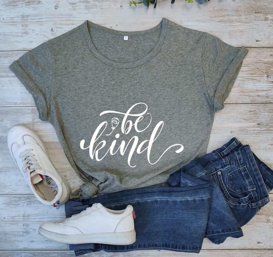 "Be Kind" Rose Style Short Sleeve Tee