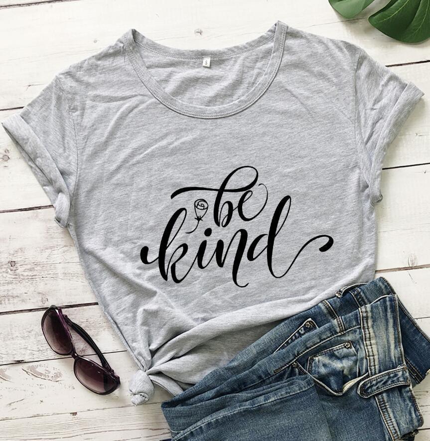 Radiate Kindness: "Be Kind" Rose Style Short Sleeve Tee - Your-Look