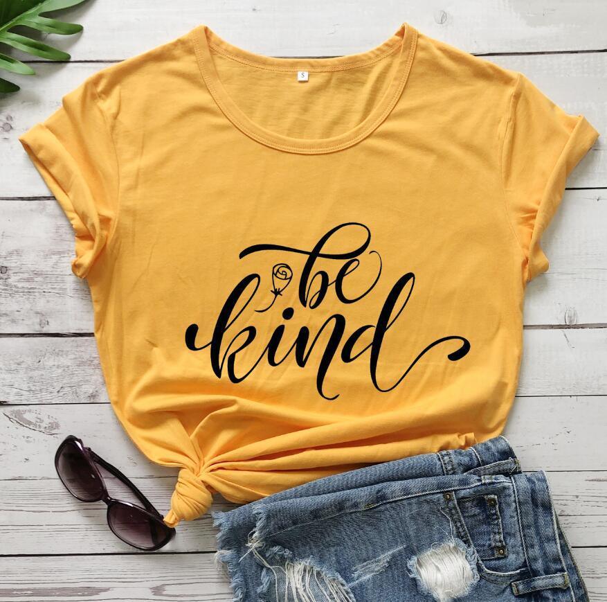 "Be Kind" Rose Style Short Sleeve Tee