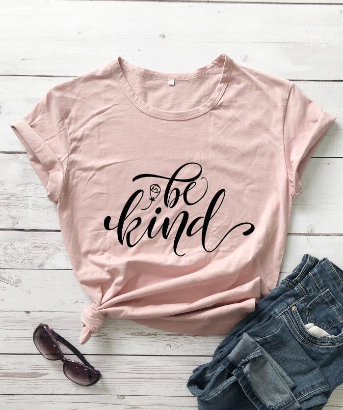 "Be Kind" Rose Style Short Sleeve Tee