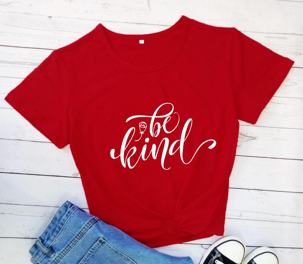 Radiate Kindness: "Be Kind" Rose Style Short Sleeve Tee - Your-Look