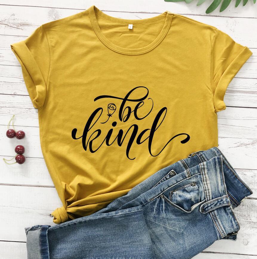 "Be Kind" Rose Style Short Sleeve Tee
