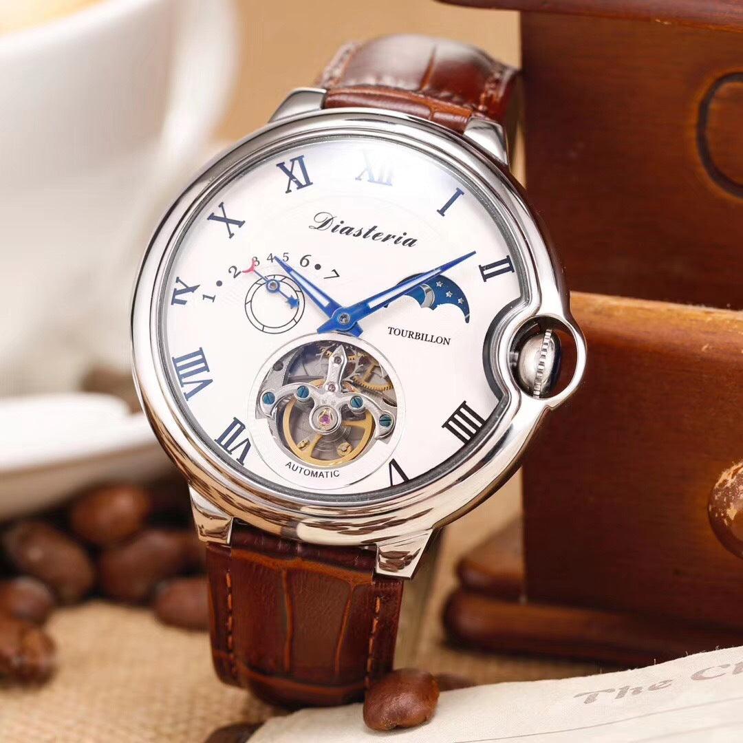 "Stellar Elegance" Big Dial Star Double Eagle Mechanical Watch - Command Attention with Celestial Sophistication - Your-Look