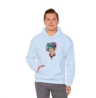 European And American Cartoon Head Print Hooded Sweatshirt - Fashion - Your-Look