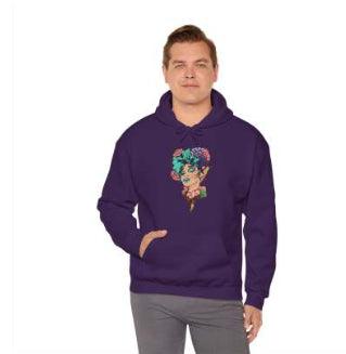 European And American Cartoon Head Print Hooded Sweatshirt - Fashion - Your-Look