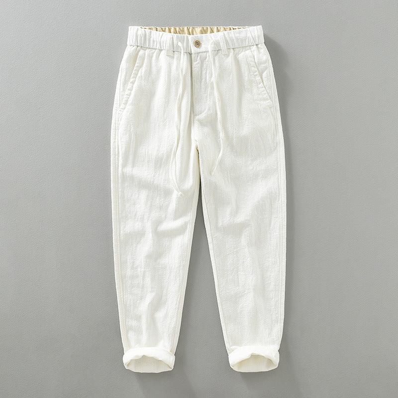 Breathable Cotton Linen Straight Casual Pants - Fashion - Your-Look