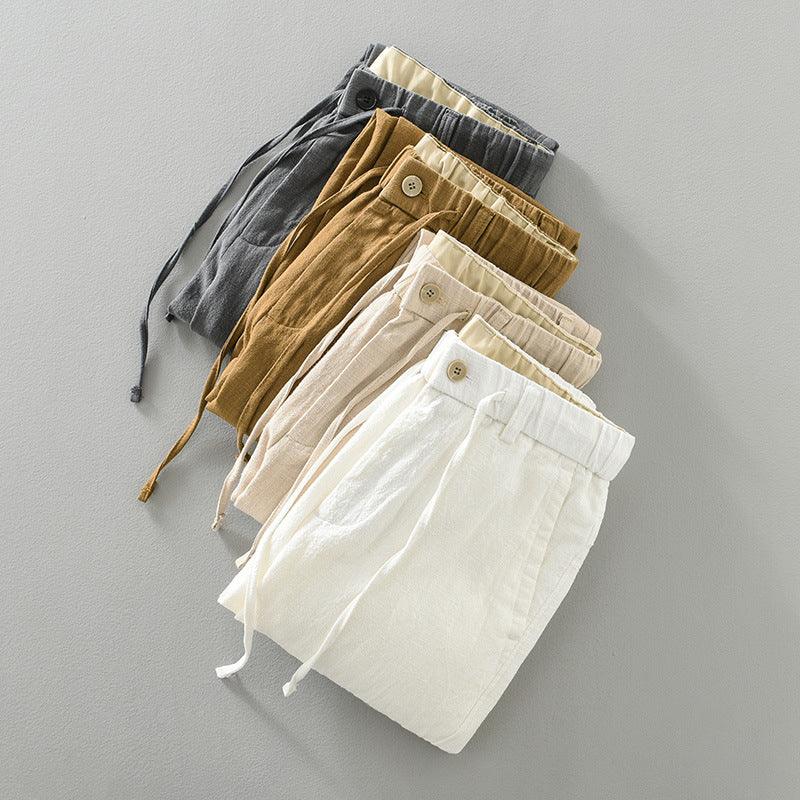 Breathable Cotton Linen Straight Casual Pants - Fashion - Your-Look