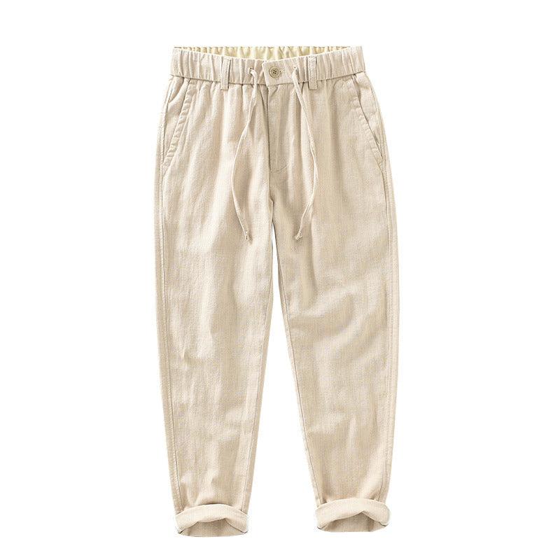 Breathable Cotton Linen Straight Casual Pants - Fashion - Your-Look