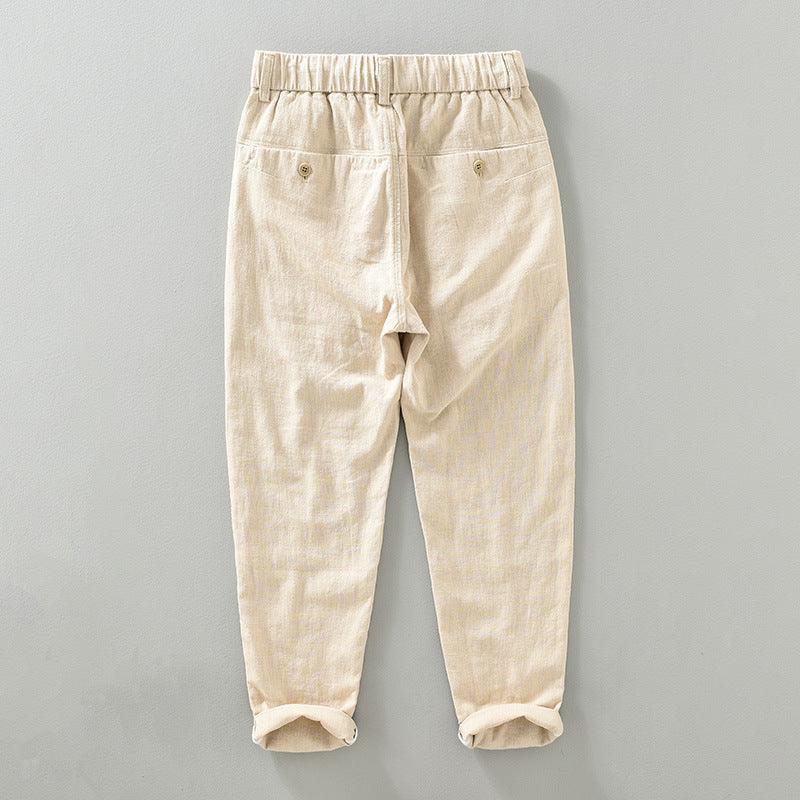 Breathable Cotton Linen Straight Casual Pants - Fashion - Your-Look