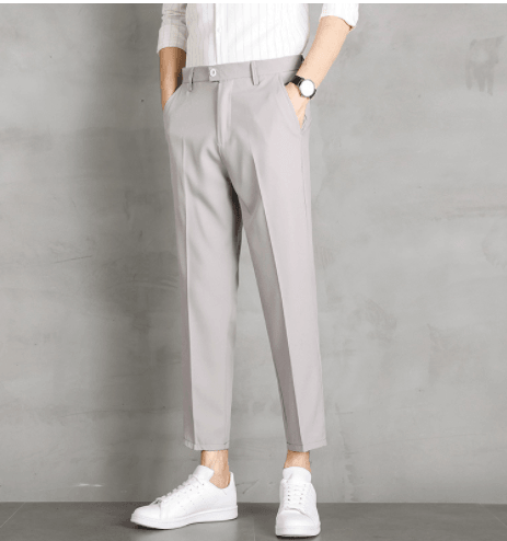 Business Formal Suit Pants Straight Casual Nine Points Drape - Fashion - Your-Look