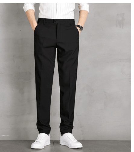 Business Formal Suit Pants Straight Casual Nine Points Drape - brands-3263