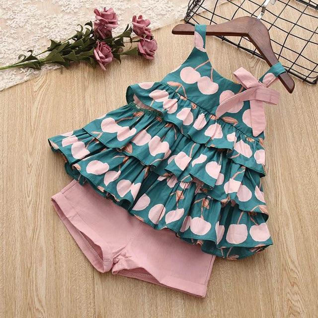 Kids Girls Clothes For Baby Girl Kids T-Shirt Shorts Suit - - Your-Look