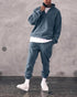 Casual Stand Collar Thick Long-Sleeved T-Shirt Loose Plus Fleece Sweater Men&