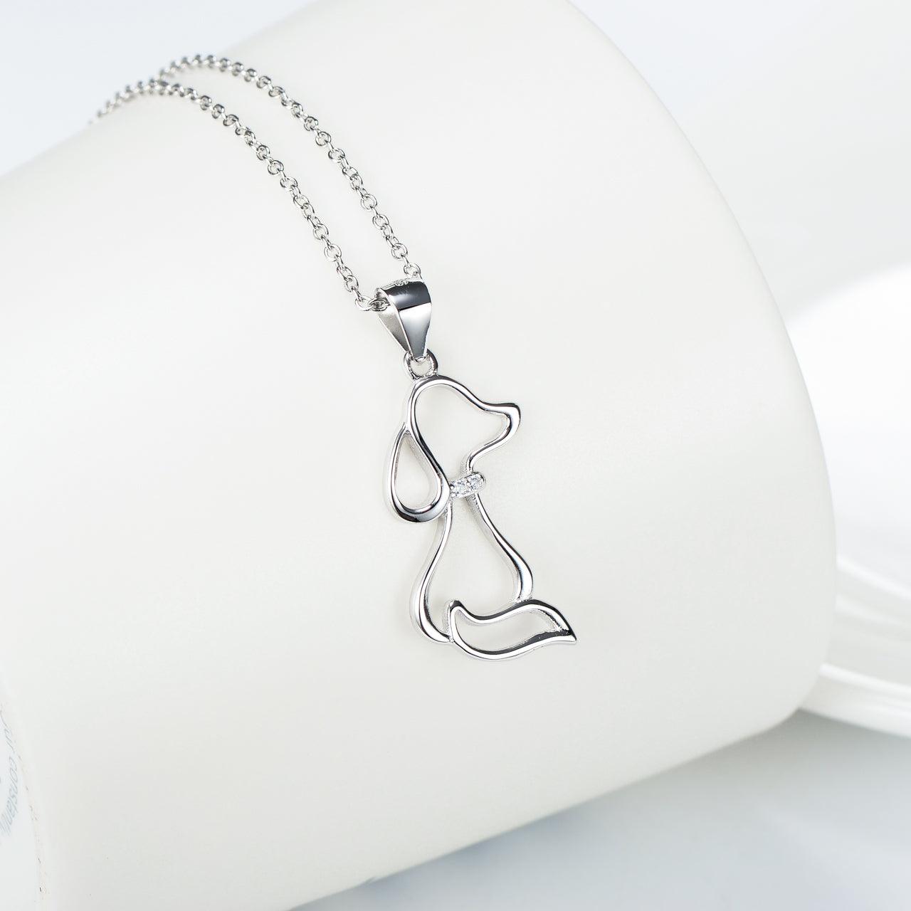 Charming 925 Sterling Silver Dog Necklace for Women - Your-Look