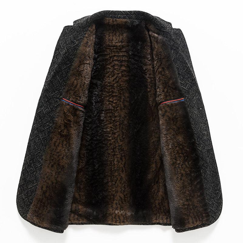 Chic Chenille Casual Suit Jacket for Men: Simple Elegance and Comfort Combined - Your-Look