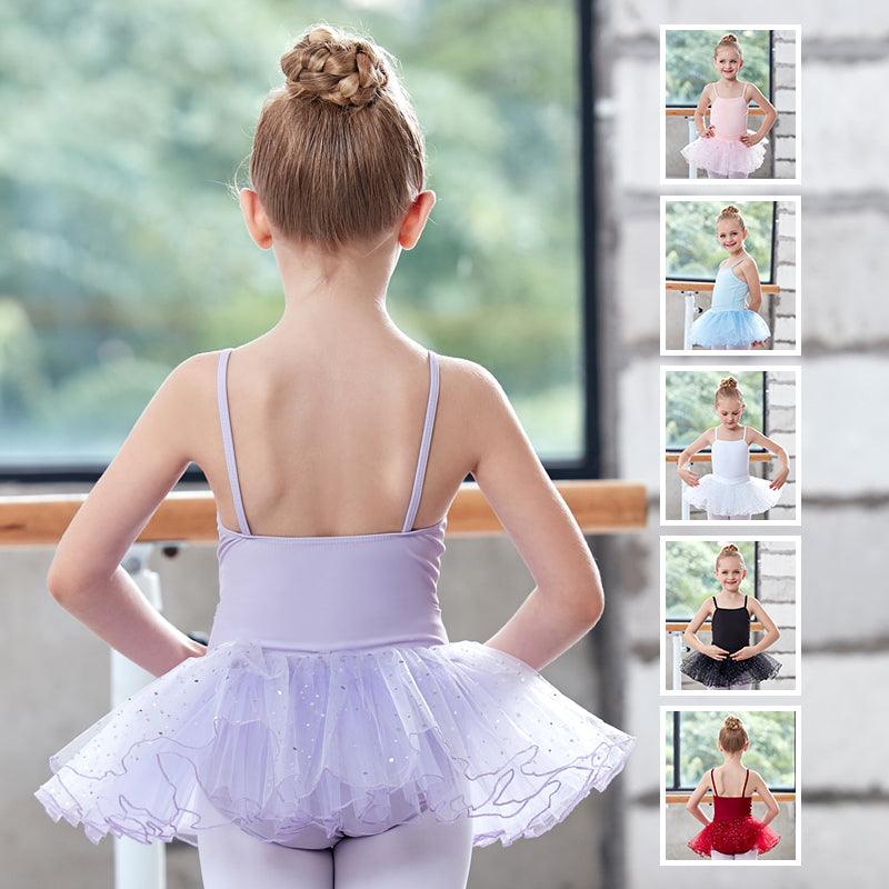 Children Girl Practice Clothes Summer Suspenders Ballet Dance Skirt - - Your-Look