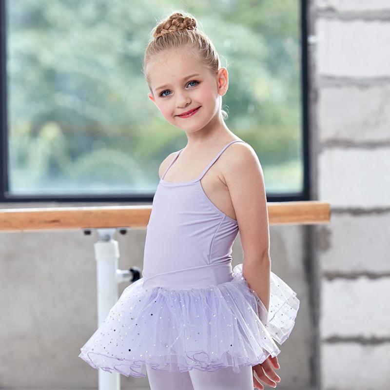 Children Girl Practice Clothes Summer Suspenders Ballet Dance Skirt - - Your-Look