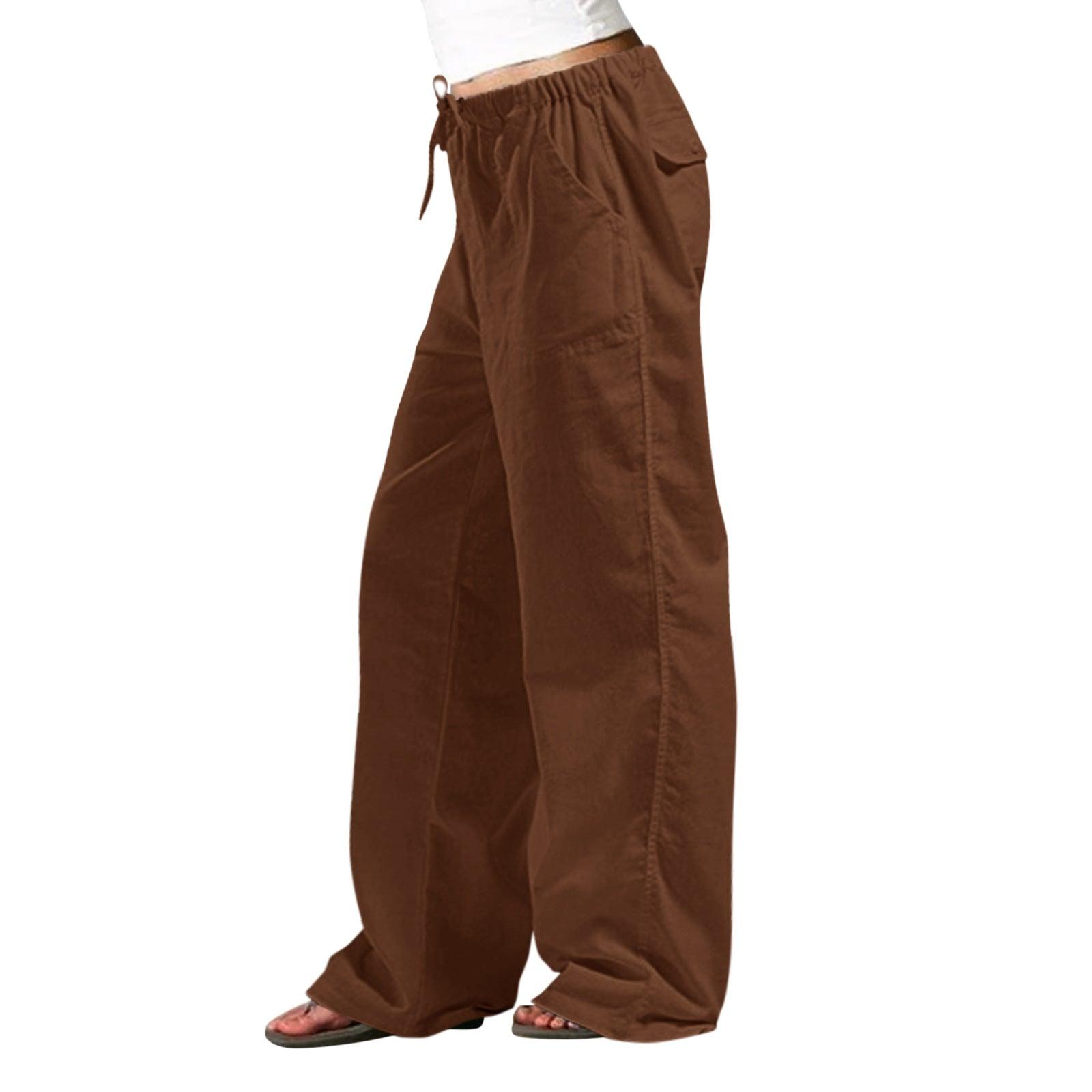 Comfortable and Stylish Elastic Waist Linen Trousers for Women: Effortless Chic with Added Convenience - Your-Look