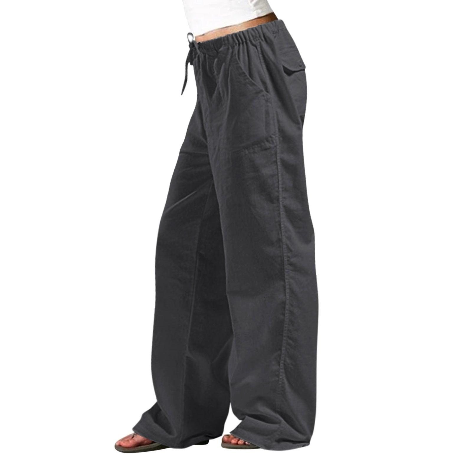 Comfortable and Stylish Elastic Waist Linen Trousers for Women: Effortless Chic with Added Convenience