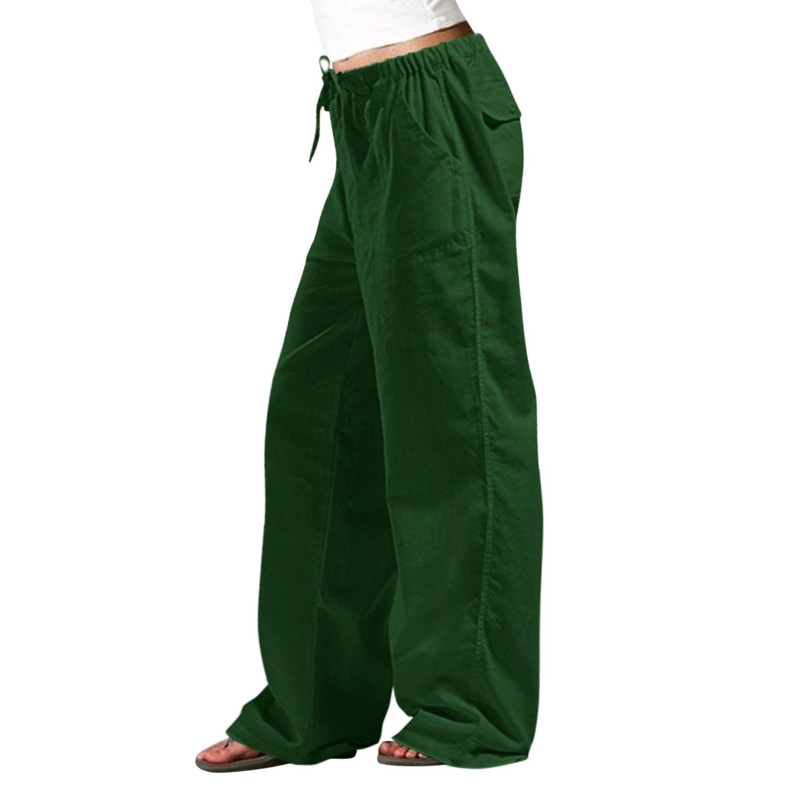 Comfortable and Stylish Elastic Waist Linen Trousers for Women: Effortless Chic with Added Convenience
