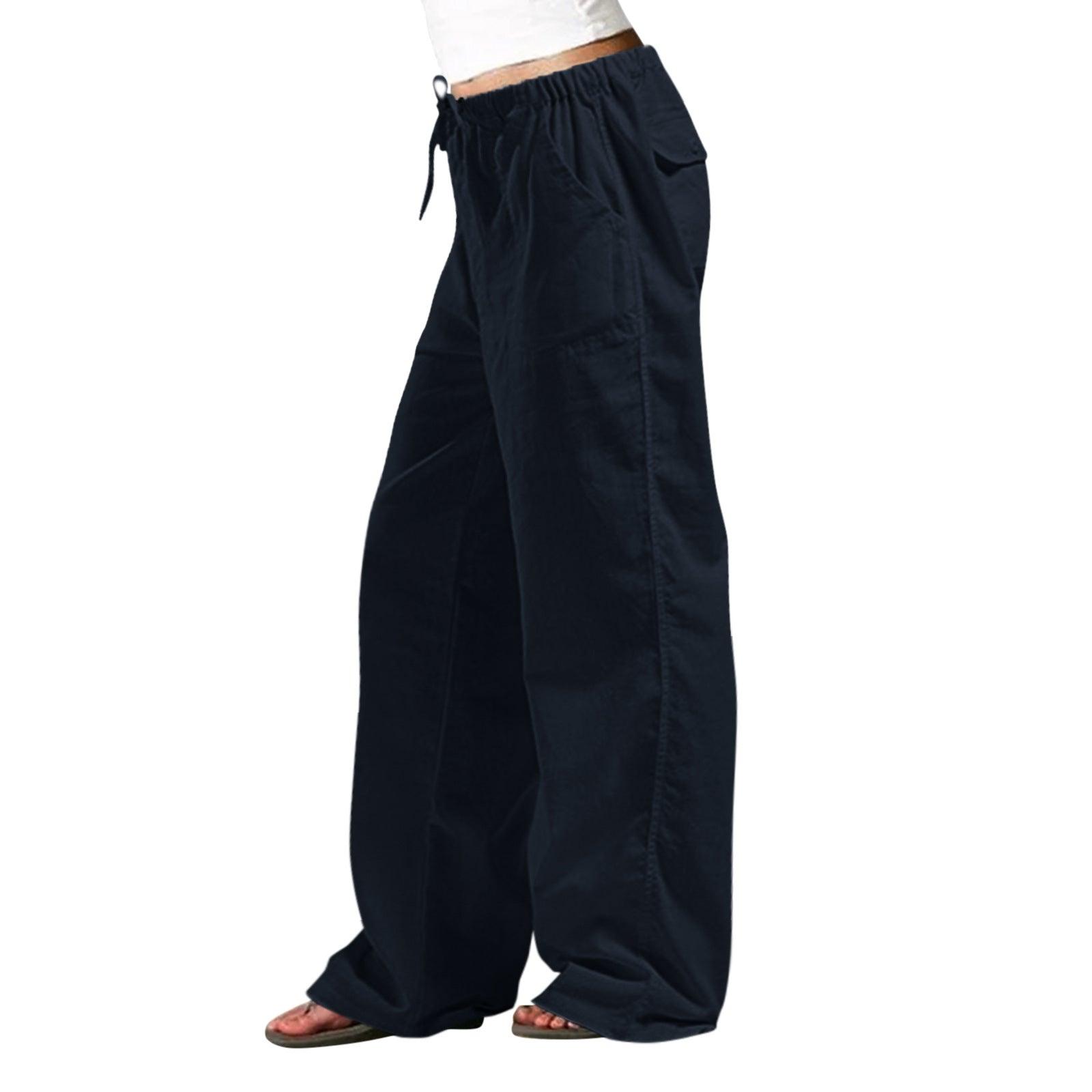 Comfortable and Stylish Elastic Waist Linen Trousers for Women: Effortless Chic with Added Convenience