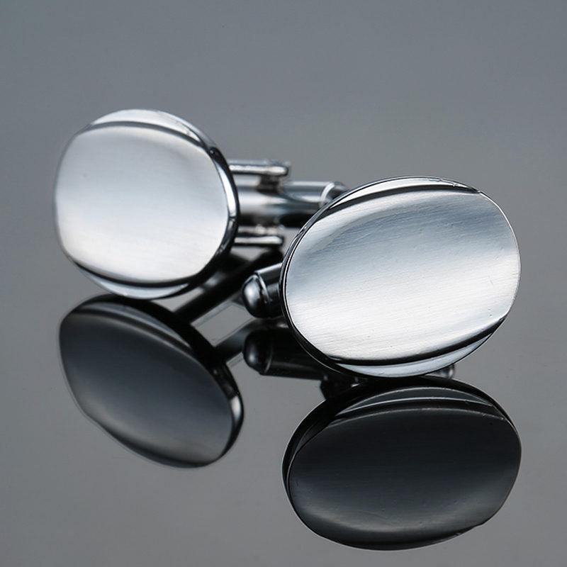 Copper - Black - Gold - Silver Laser Metal Cufflinks