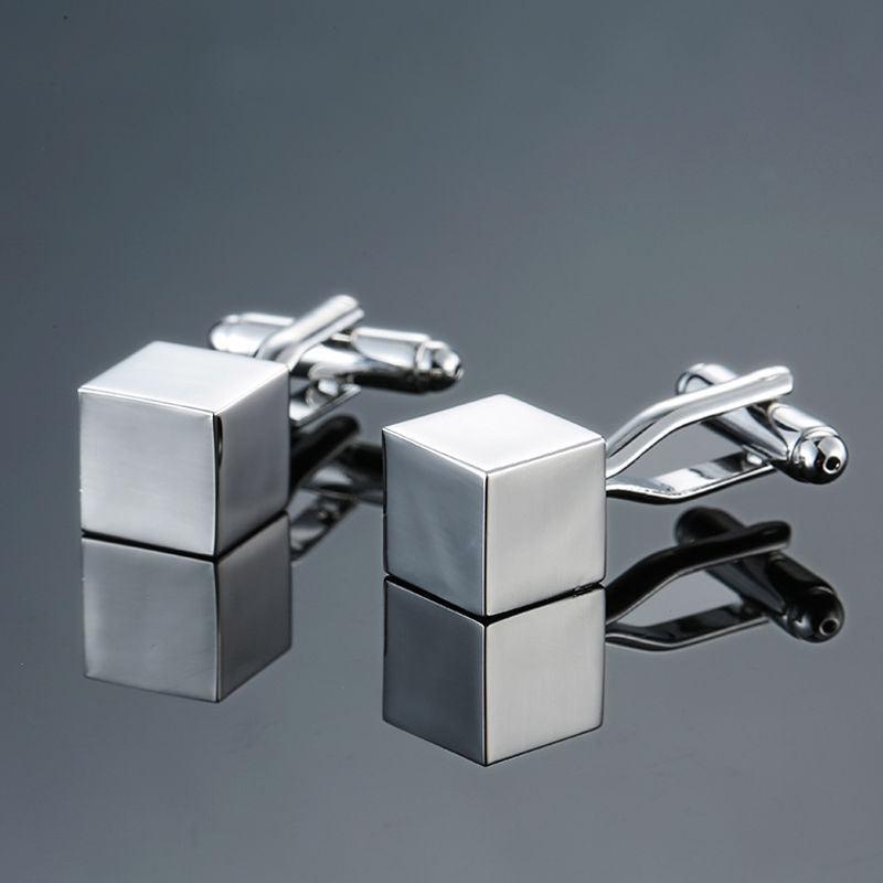 Copper - Black - Gold - Silver Laser Metal Cufflinks
