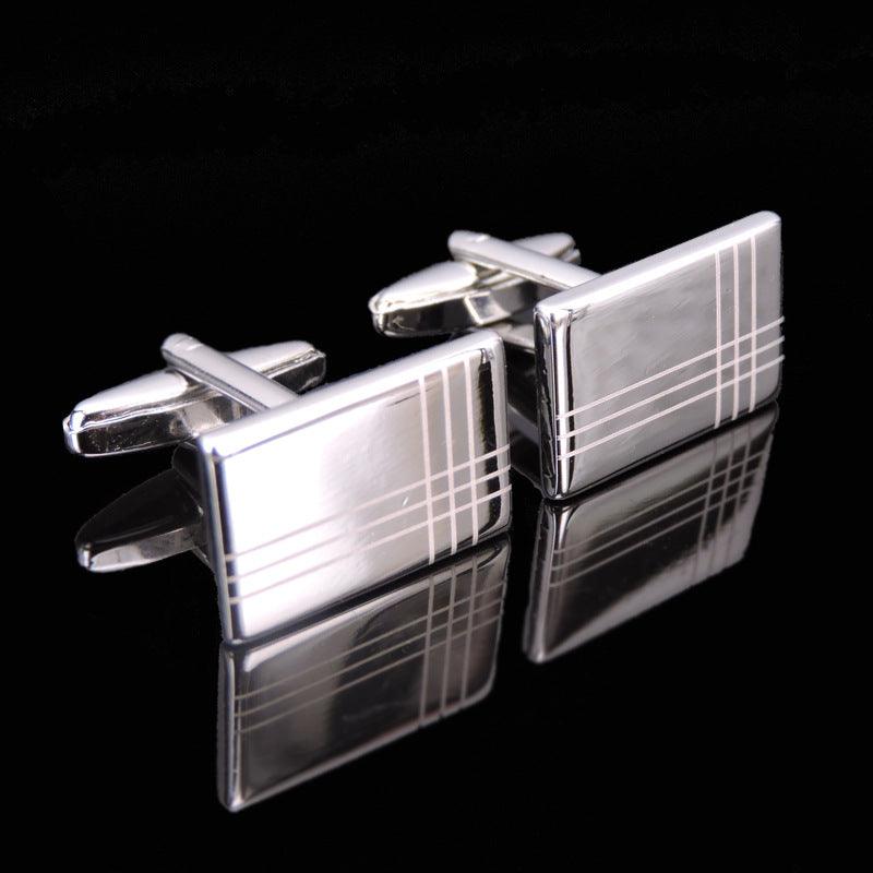 Copper - Black - Gold - Silver Laser Metal Cufflinks