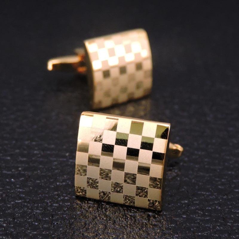 Copper - Black - Gold - Silver Laser Metal Cufflinks