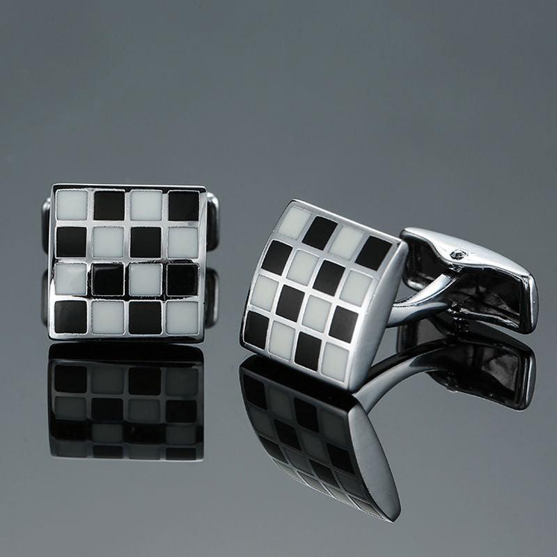 Copper - Black - Gold - Silver Laser Metal Cufflinks