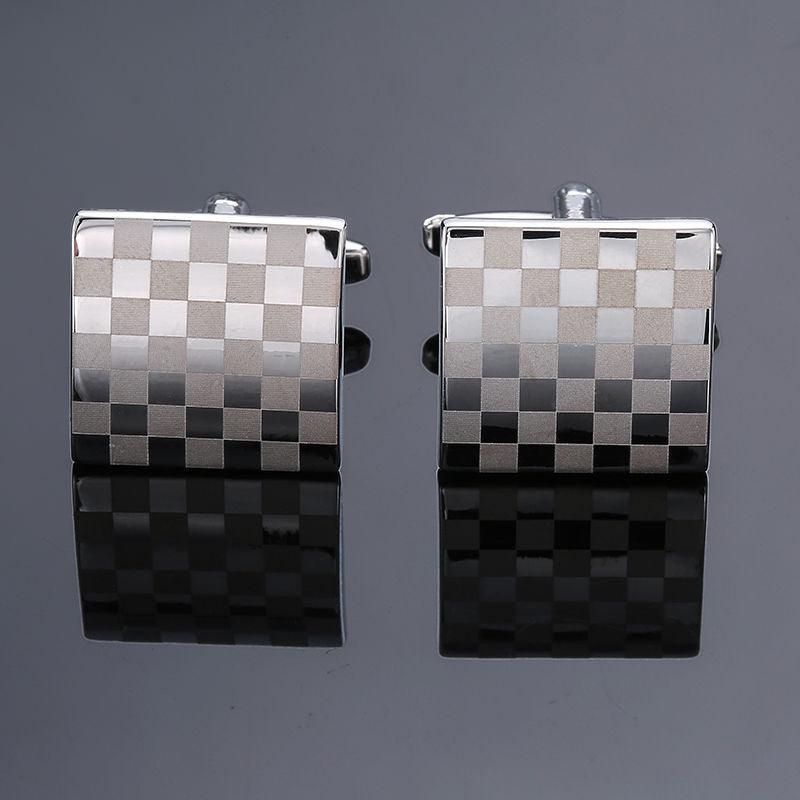 Copper - Black - Gold - Silver Laser Metal Cufflinks