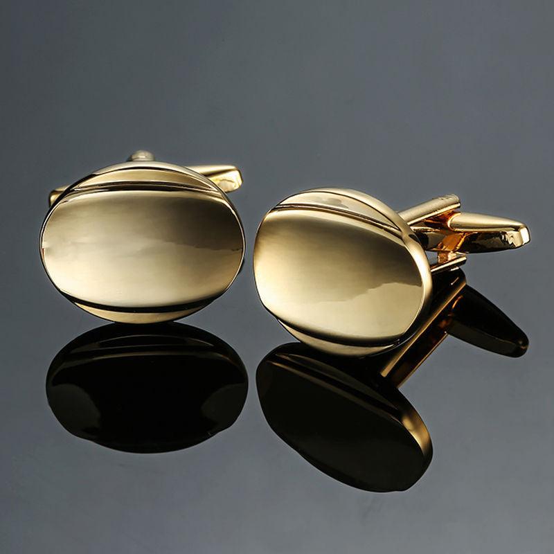 Copper - Black - Gold - Silver Laser Metal Cufflinks