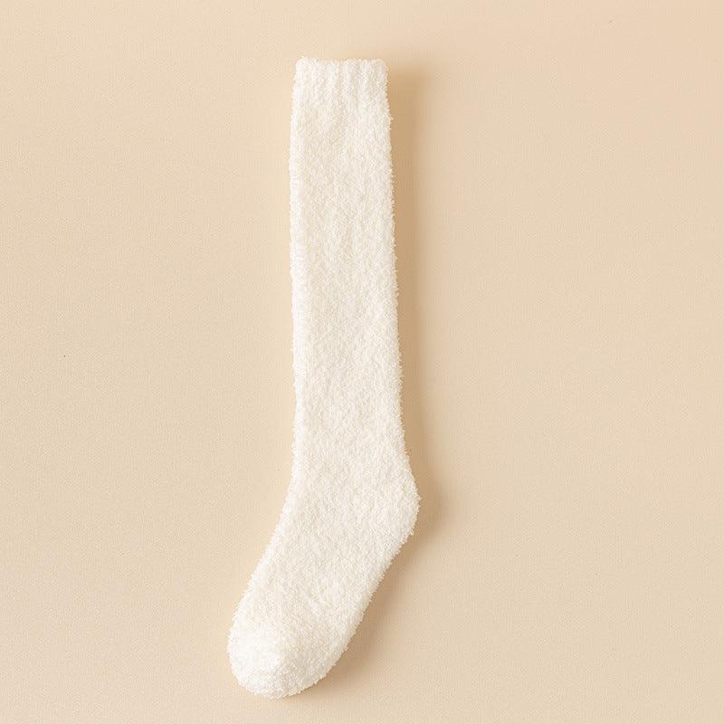 Coral Fleece Long Winter Fleece-lined Thickened Room Socks - Your-Look