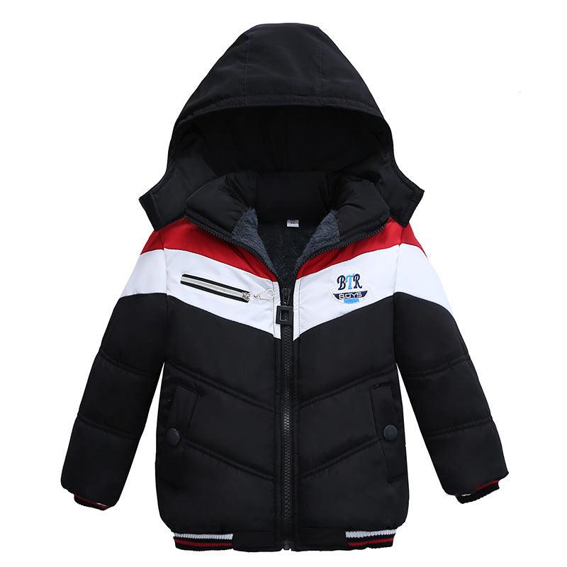 Long Sleeved Hooded Padded Jacket For Boys - - Your-Look