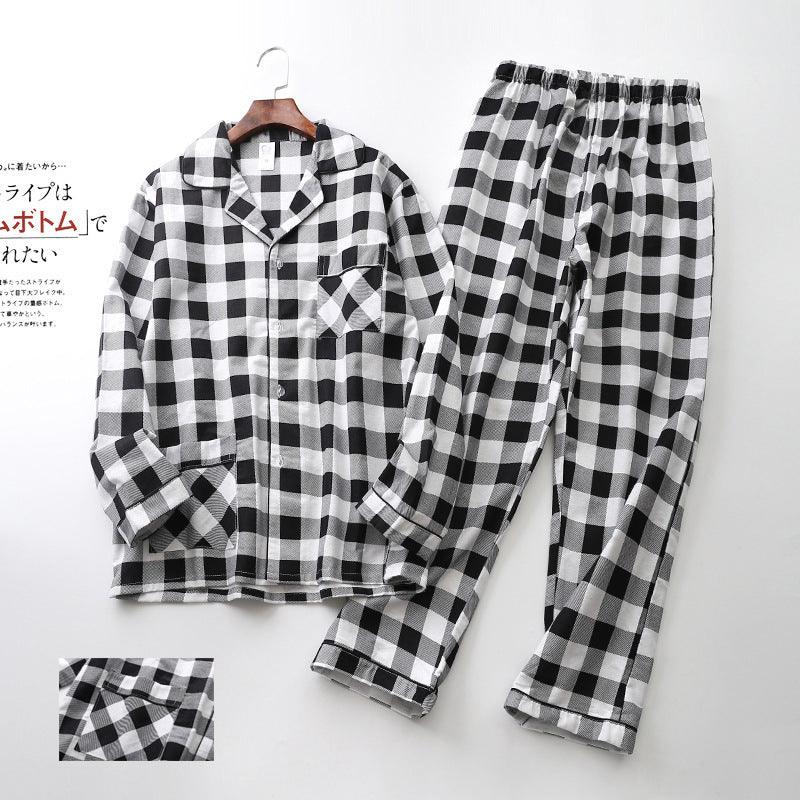 Cozy Harmony" Long-Sleeved Trousers Pyjama Set for Men and Women - Matching Comfort for Couples - Your-Look