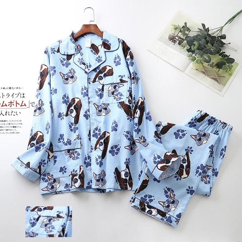 Cozy Harmony" Long-Sleeved Trousers Pyjama Set for Men and Women - Matching Comfort for Couples - Your-Look
