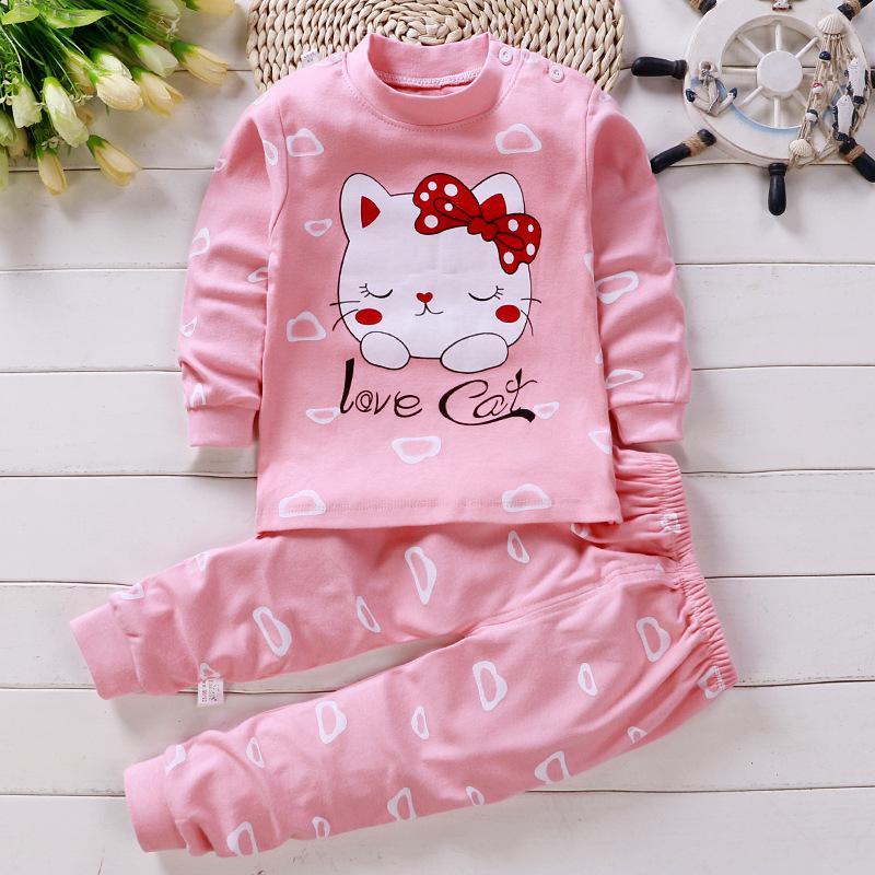 Autumn Cotton Base Baby Pajamas Set - - Your-Look