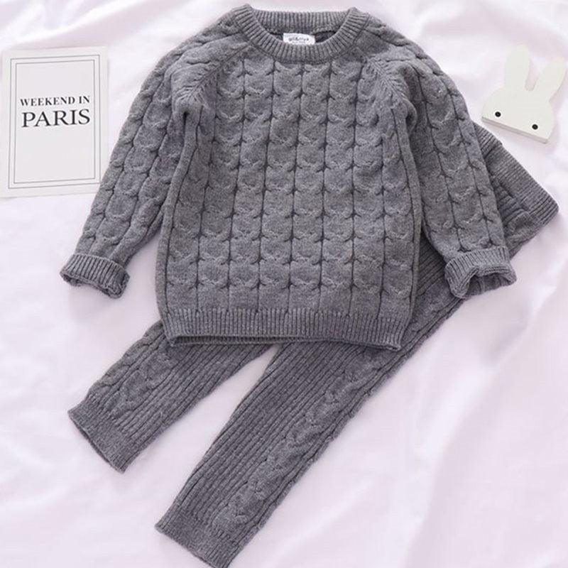 Kids Sweaters Baby Boy Girl Winter knit Sweater Pants - - Your-Look